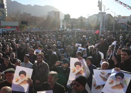 عزاداری مردم خرم آباد در سوگ شهادت رهبر معظم انقلاب