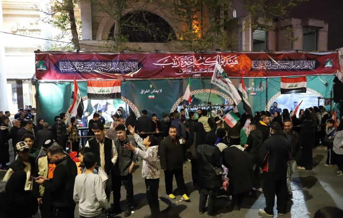 خدمت رسانی موکب‌داران عراقی به عزاداران امام شهید در لرستان