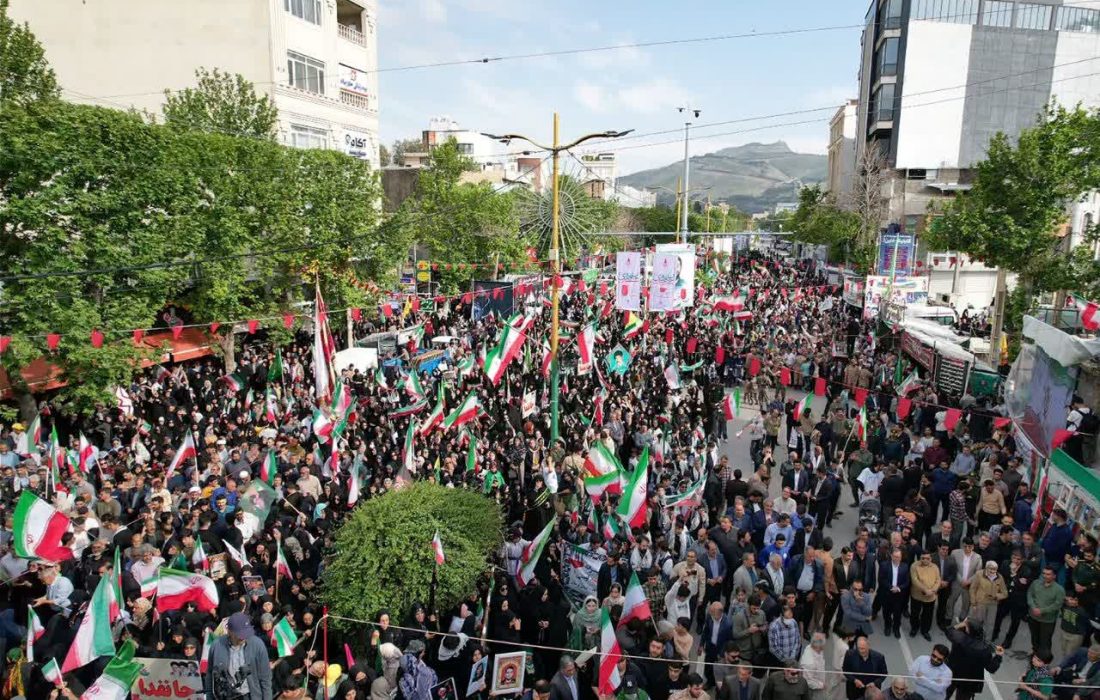تجمع جان فدایان ایران امام رضایی در خرم آباد