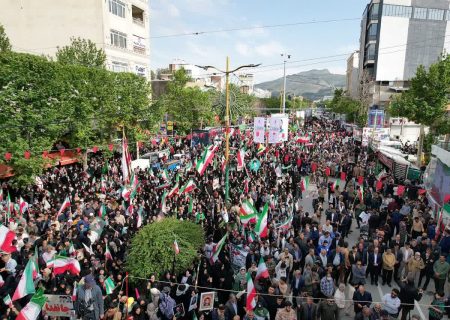 تجمع جان فدایان ایران امام رضایی در خرم آباد