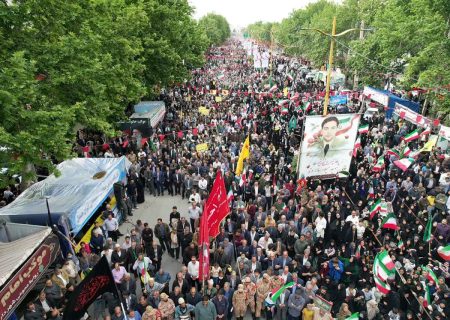تصاویر هوایی از جمعیت خیره کننده جانفدایانِ خرم آبادی