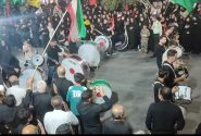 دسته روی هیئات حسینی در موج ۱۱۵ جایگاه خیابان انقلاب خرم‌آباد