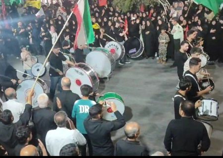دسته روی هیئات حسینی در موج ۱۱۵ جایگاه خیابان انقلاب خرم‌آباد